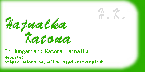 hajnalka katona business card